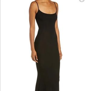 Black SKIMS NWT ribbed maxi dress